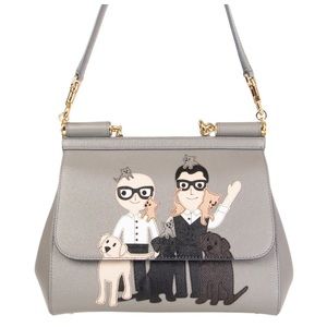 Dolce & Gabbana Stefano/Domenico Sicily Medium Bag Gray